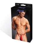 Blueline Performance Microfiber Pouch G-String Sports Brief Red
